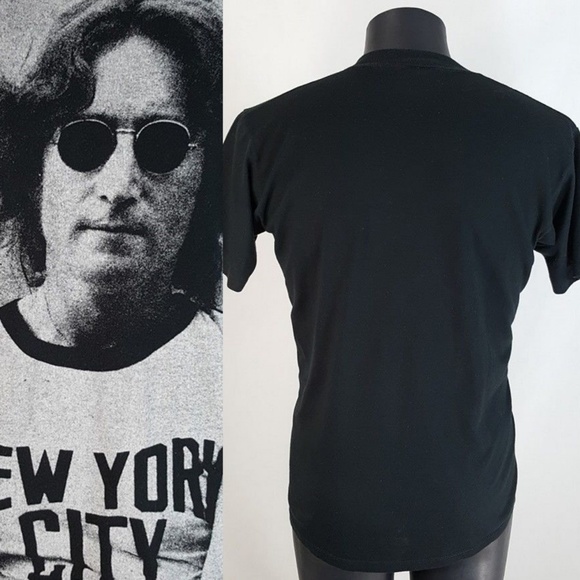 Vintage John Lennon T Shirt L New York City Tee - Picture 6 of 7